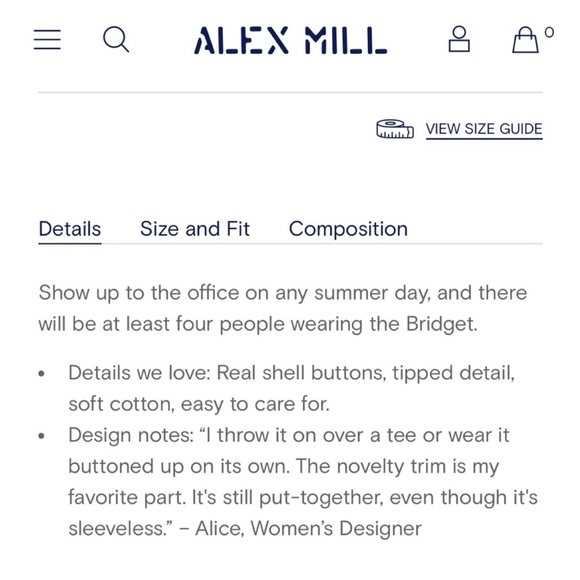 NWT • Alex Mill Bridget Tipped Vest - Picture 3 of 4